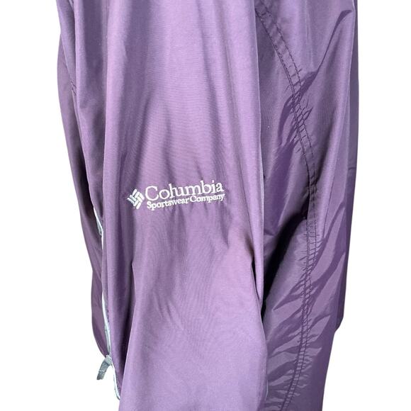 Columbia Sportswear Women’s XL Purple Nylon Jacket | Full Zip & Snap Winter Fall - Picture 10 of 13